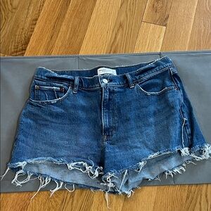 Abercrombie & Fitch Dark Blue Jean Shorts